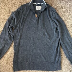 St. John's Bay Men's Charcoal Zip-Up Sweater